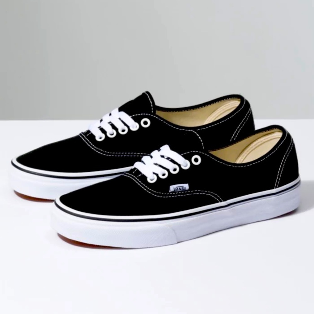 Black Vans - Never worn!